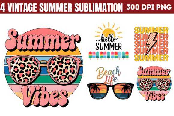 Download Vintage Summer Sublimation Bundle 2 - Premium Bundle