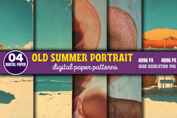 Download Old Summer Portrait Photos Pattern 6 - Premium Resources