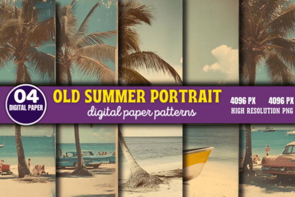 Download Old Summer Portrait Photos Pattern 5 - Premium Resources