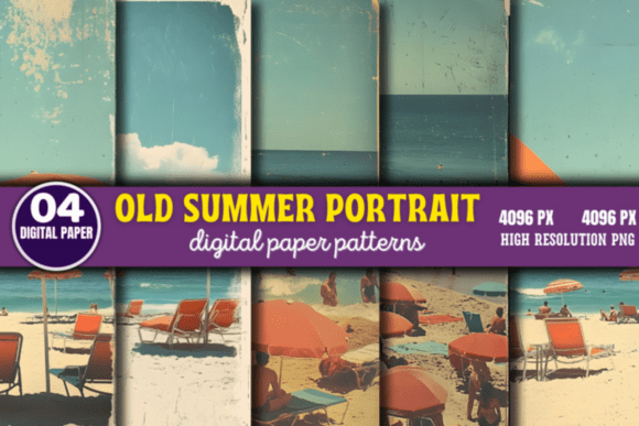 Download Old Summer Portrait Photos Pattern 8 - Premium Resources